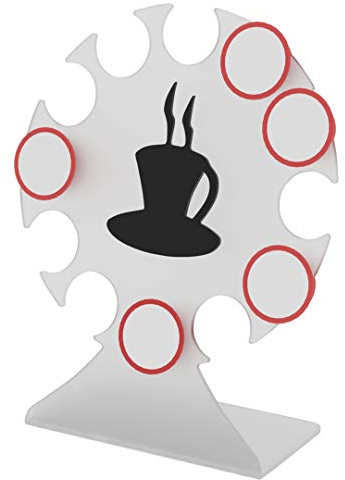 Danieli Espositore Porta Capsule Dolce Gusto in acrilico satinato PTCA003 | Espositore Portacialde da tavolo in acrilico satinato per 12 cialde Nescafè Dolce Gusto