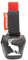 swisstrailbell® Deep Black Edition: König der Alpen, Steinbock, rotes Band, Fahrradklingel, Trailbell, Signalglocke