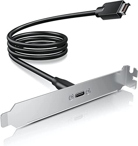 GRAUGEAR 20Gbit/s USB Port Typ-C in PCI Slot I 20G USB C Verlängerung | USB Tpe-C Port mit 20Gbps