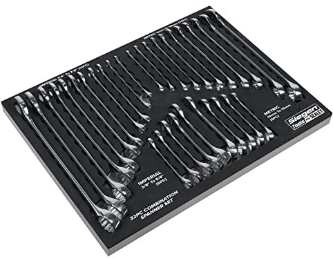 Sealey Siegen 32pc Combination Spanner Set - Metric/Imperial - S01239