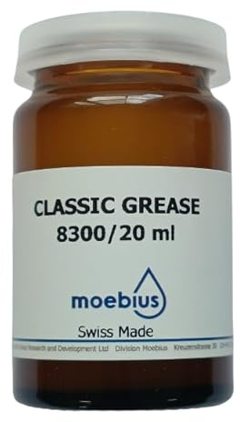 KD89 Moebius – Naturliga och syntetiska oljor och fetter tillverkade i Schweiz, för klocktillverkning och precisionsmekanik. (fett 8300)