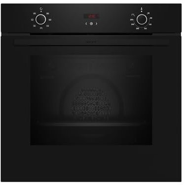 NEFF B1CCC0AK0, N 30, Einbau-Backofen, Integrierbarer Backofen 60 x 60cm, CircoTherm, LED-Display, Schnellaufheizung, Kindersicherung, Schwarz