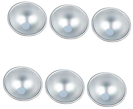 BESTonZON 6pezzi Stampo Alluminio Per Pudding e Dessert Mousse Cupcake e Tartellette Per Cucina e Facile Da Sformare Per Creazioni Fatte Mano