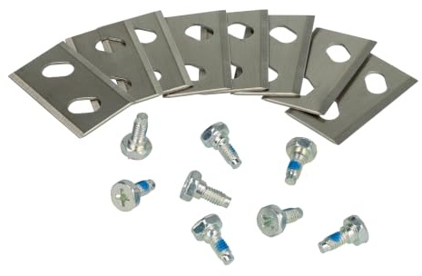 vhbw 8x Lames compatible avec Cub Cadet XR5 4000 | 3000, 2000, 1000 tondeuse - Lames de rechange, argenté, acier chrome-carbone