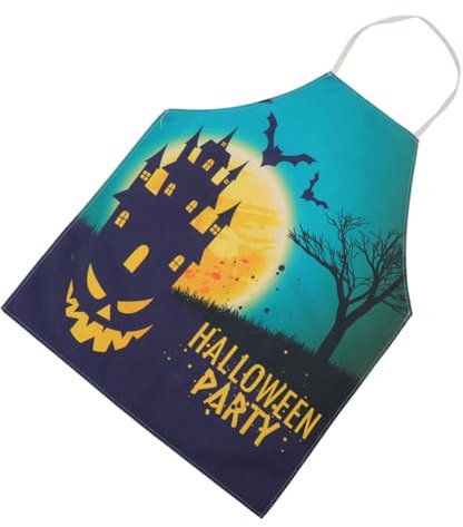 PRETYZOOM Halloween-Schürze Backschürze Schürze für Restaurant Küchenschürzen Künstlerschürzen aus Baumwolle das Geschenk Geschenke Hausarbeitsschürze hängende Halsschürze Grill Lätzchen