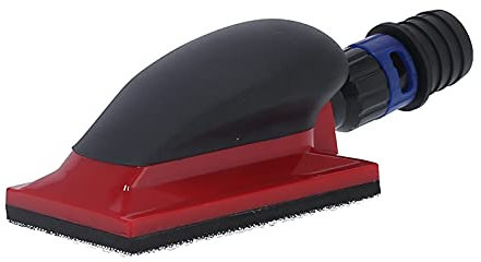 flexman 5in Sanding Block, Vacuum Hand Sander with Suction Adjustment Switch, Manual Wood Polishing Tool with Hook and Loop for Building Cleaning