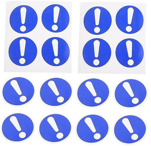 Gatuida 4stücke Teiliges Pvc Warnschild Aufkleber Langlebige Sicherheits-warnaufkleber Mit Ausrufezeichen Selbstklebende Warnzeichen Für Maschinen Lager Und Industrieanlagen
