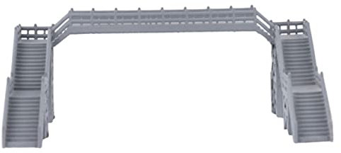 DIYEAH 4pezzi Miniature Footbridge Decorazione Per Modelli Di Treni Accessorio Per Table e Casa Delle Bambole Materiale Plastico Design Realistico e Creativo