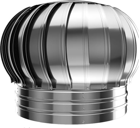 ZWDCVFGK Chimney Spinner Cowl Stainless Steel, Steady Hood Typhoon Roof Ventilator Rainproof Roof Replacement Balloon Exhaust Vent