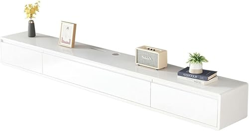 BTURYT Tv Lowboard Hanging-Floating TV Cabinet-Floating TV Stand Made of Solid Wood, Wall Mounting TV Cabinet, Modern TV Lowboard, Wall-Mounted Media Console in The Entertainment Center ~/