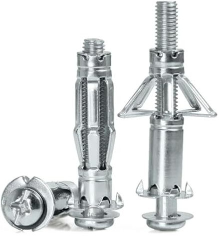 Metall-Spreizdübel, M4 M5 M6 M8 Wand-Gipskartonplatten-Spreizbolzen Flugzeugrohr-Rohrbefestigung Hohldübel Metall-Spreizbolzen Wandschraube(M8X37(3pcs))