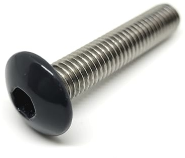 25x Zaunbauschraube M8 x 5,5mm x 40mm in Zaunfarbe Anthrazit & Grün + Kugelkopf Sechskantschlüssel