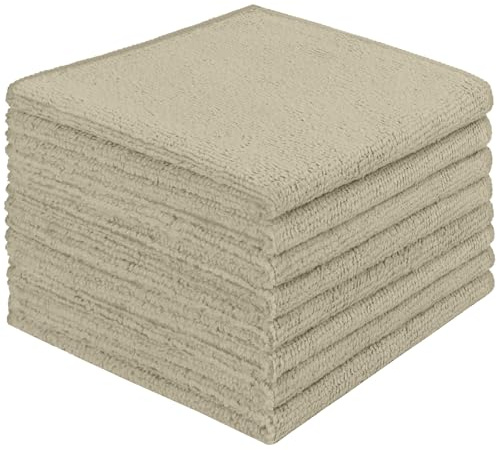AIDEA Microfibre Cleaning Cloth Lint Free Washable Pack of 8 30x30cm | Multifunctional Reusable Cleaning Cloths, Streak Free Washable Cloth Duster for House, Kitchen, Car, Motorbike, Windows