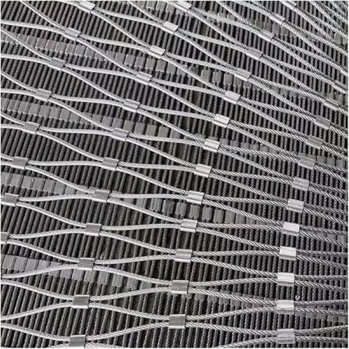 Rete Protettiva in Rete di Acciaio Inossidabile 304 per Ringhiera per Scale del Balcone Rete di Sicurezza per Recinzione, Maglia da 10/8/5 Cm, Diametro 1,5 Mm, 10cm, 0.8x4m(2.6x13.1ft)