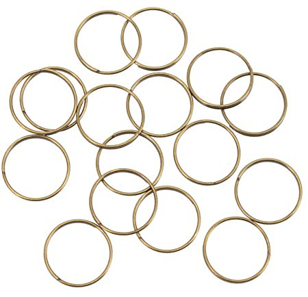 Mikinona 300piezas Anillos De Conexión Para Lámpara Araña Anillas De Acero Inoxidable Diy Bolas De Cristal Accesorios Lámpara Con Alta Resistencia y Resistencia Térmica Adecuados Para Corti