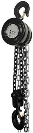 AMEHRU Handkettenzug, 2 Tonnen Tragkraft, 10 Fuß Hubhöhe, Haken aus legiertem Stahl, Kette aus G80-Manganstahl