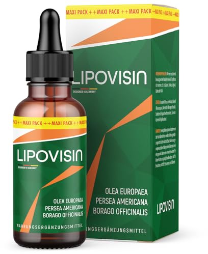 Lipovisin Öl-Komplex Tropfen | für Frauen & Männer geeignet | mit hochwertigen Inhaltsstoffen - 30 ml Inhalt
