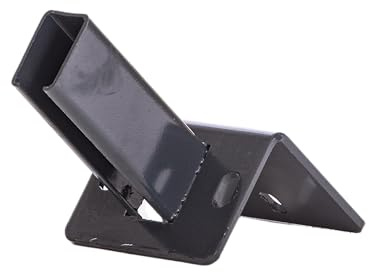 Winkelfußplatte L-Bodenplatte Pfostenschuh für doppelstabmattenzaun Pfosten Adapter Für L-Steine oder Randsteinen Fußplatte (Anthrazit, 150mm)