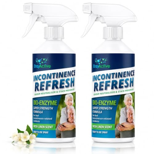 EnzyActive Incontinence Urine Neutraliser and Enzyme Cleaner 500ml, 2-Pack