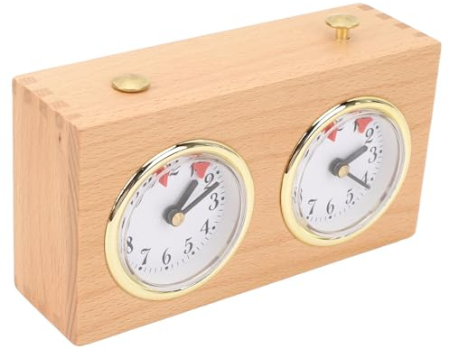 SUPYINI Professionelle Schach-Timer-Uhr, Multifunktionale Tragbare Analoge Schachuhr für den Wettbewerb, Verbessern Sie Ihr Schachspiel, Umweltfreundlich, Verabschieden Sie Sich Vom
