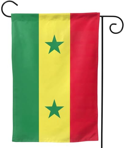 Drapeau du Sénégal pour l'extérieur - Durable - Double face - Décoration de vacances