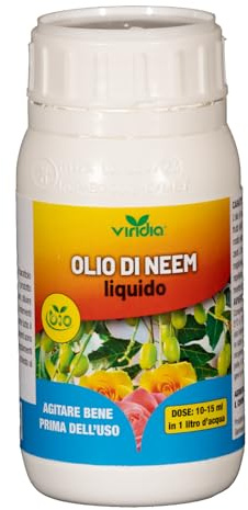 viridia Olio di Neem liquido concentrato 200 ml con misurino