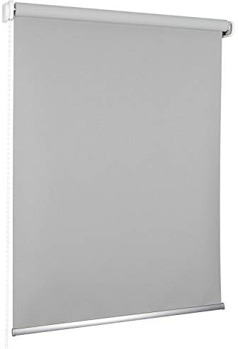 ROLLMAXXX Store Enrouleur occultant Standard avec chaînette latérale - Couleur : argenté - 150 x 190 cm
