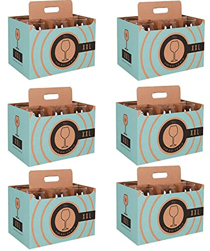 Acan Tradineur - Pack de 36 Copas - Modelo XXL - Capacidad: 720 ml - Ideal para Vino - Aptas para lavavajillas - Tamaño Aprox: Ø 7,2 x 22,5 cm