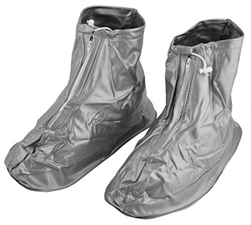 Ruilogod Man PVC återanvändbara vattentåliga torkskor överdrag galoscher silverton par XXXL