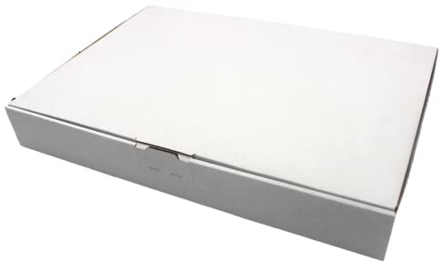 Maxibriefkartons Maxibrief Versandkarton für DHL DPD GLS Deutsche Post Hermes Warensendung Büchersendung mit Steckverschluss (Weiß, 100x MB6i - 350 x 250 x 30 mm)