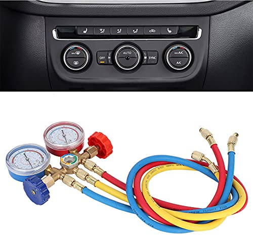 Kfz-Klimaanlagen-Vakuumpumpen Kältemittel-Klimaanlagen-Werkzeuge AC-Diagnose-Manometer-Set W Schlauch- und Haken-Kit