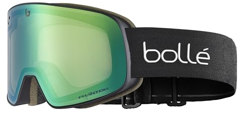 Bollé NEVADA Black Corp Matte - Phantom Green Emerald Cat 1 to 3 - - Größe M-L - Erwachsener