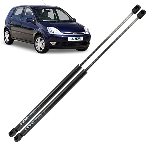 BIAREN Lot de 2 vérins à gaz pour hayon arrière pour Ford Fiesta 2002-2008 4/5 portes Système de levage 440 (N) 600 mm 1224731 2S61A406A10AC