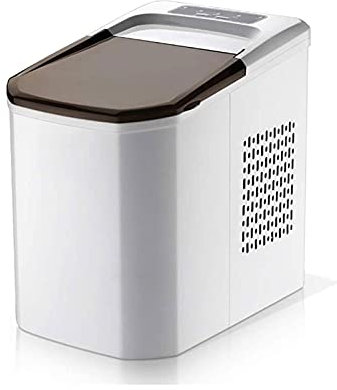 Macchina per il ghiaccio Macchina per il ghiaccio portatile, Ghiaccio 24 ore 10 kg, Vaschette per ghiaccio in rame puro nichelato Producono ghiaccio velocemente, Lunga durata, Guscio integrato in ABS