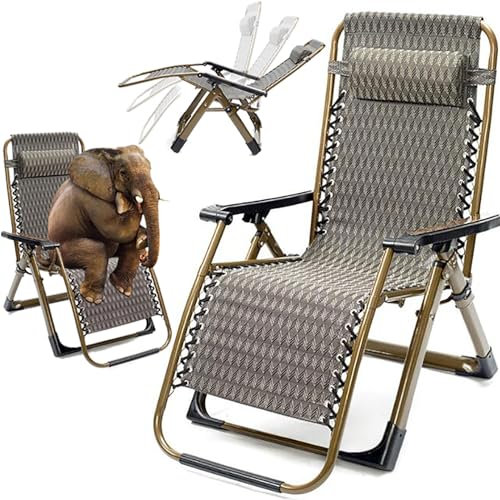 BEOTAY Sonnenliege Klappbar Für Deck, Terrasse, Strand, Hof,Relaxliege Garten,Kippliege 90°-170°Verstellbar,Ladegewicht 160Kg,Tragbar Camping Liege,178 * 65 * 42Cm