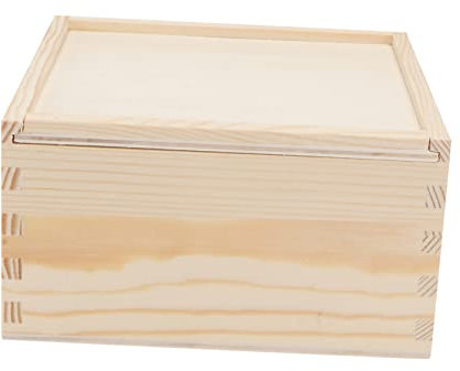 FRCOLOR 1stück Holz Hochzeit Favoritenbox Stilvolle Süßigkeitenbox Für Hochzeiten Kreative Party-geschenkverpackung Elegant Und Dekorativ Khaki