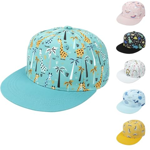 QIYIENDIAN Niños Gorra de Béisbol Ajustable Sombrero Protección Solar Sombreros para el bebé Niñas Niños(Giraffe1-2Y)