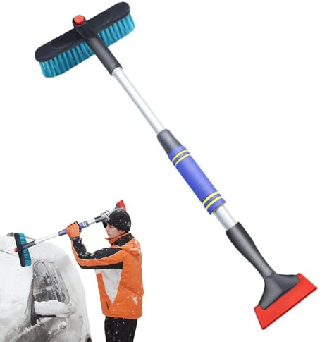 Pala quitanieves para coche,Pala quitanieves para maletero,Rascador de hielo para parabrisas giratorio 360 para eliminación de nieve del coche | Raspador de hielo para nieve, raspador de hielo para ve
