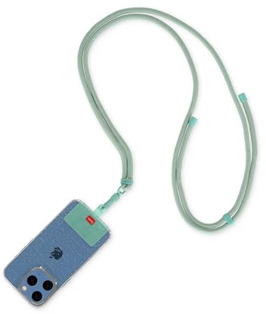 Legami - Cordino Porta Cellulare Always Together, Smartphone Laynard, Cordino Regolabile con Gancio in Metallo, Chiusura Sicura, Adesivo, Tema Milk & Mint, 70 cm