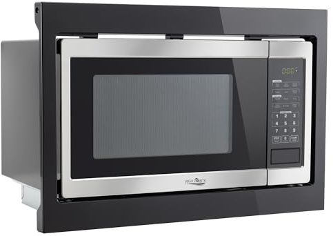 High Pointe Stainless Steel Microwave with Trim | 1.0 Cu. Ft. | 6 Cook Settings | 10 Power Levels | Child Lock | Touch Pad Controls