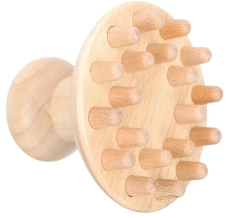 MOLUCKFU Massagekamm Für Kopfhaut Aus Holz Glatter Kopfkamm Für Kopfhautmassage Holzkopfkamm Zur Entspannung Von Muskelverspannungen Pflege Der Kopfhaut