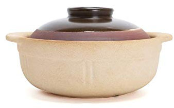 CWCQGH Traditional Unglazed Ceramic Casserole, Heat Resistant Slow Cooker, Nonstick D 2 (X 0.75L)