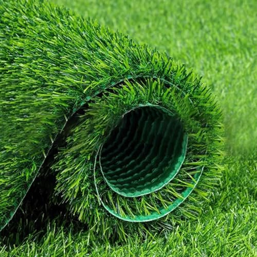 LYXXJRYBHD Gazon Artificiel, Gazon Extérieur Épais, Décoration en Gazon Synthétique, Doux, Infiltration Automatique, pour Jardin, Balcon et Aire de Jeux(39.3x236.2x0.7in/100x600x2cm)