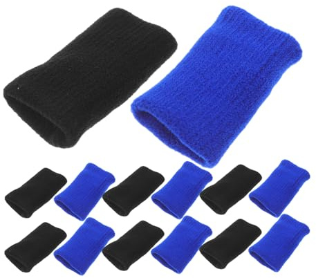 SAFIGLE 20stücke Fingerlinge für Basketball Volleyball und Badminton Atmungsaktive Fingerschützer aus Weichem Material Elastische Fingerstützen für Verschiedene Sportarten Rutschfeste