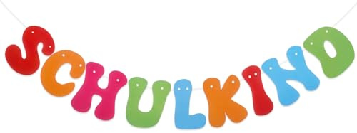 Schulkind Girlande, Einschulung Deko Mädchen Schulkind Banner Pastell Schulanfang Girlande Einschulungsfeier Deko Mädchen Junge