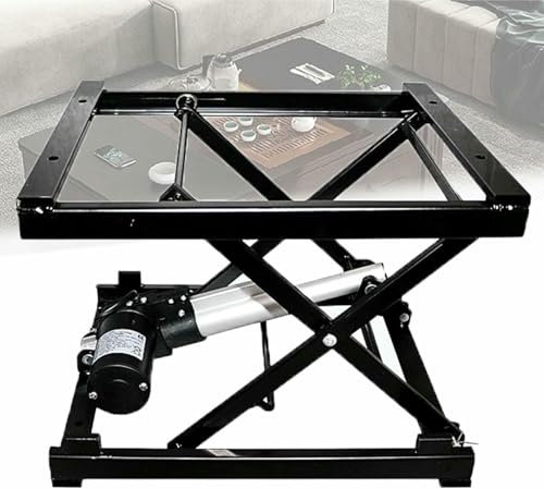 XDRGOOIUY Tavolo elevatore Elettrico a Forbice con Telecomando Wireless, meccanismo di Sollevamento Idraulico Portatile per mobili e spazi di Lavoro Fai da Te