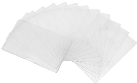 Homoyoyo 16 Stück Transparente Ausweishüllen aus PVC Wasserdichte Kartenhüllen für Id und Kreditkarten Flexible und Tragbare Schutzhüllen für Verschiedene Karten für Alltag und Reisen