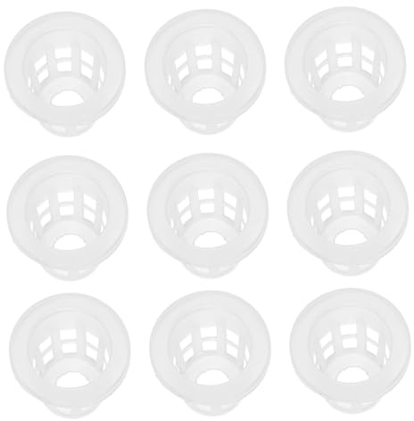 Gogogmee 100 Pièces Pots Filet Hydroponique Plastique Réutilisables Panier de Culture Aéré Racines pour Plantes Intérieur et Jardin