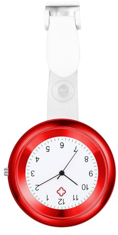 Avaner Krankenschwesteruhr Analog Quarzwerk Schwesternuhr Pflegeruhr mit Pin/Clip Ansteckuhr FOB Taschenuhr für Medical Damen Herren