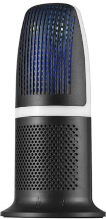 Microfono a condensatore con riduzione del rumore Microfono da gioco per telefono portatile Live Streaming Karaoke USB One Click Mute Controllo del volume Plug and Play Acquisizione professionale Dual